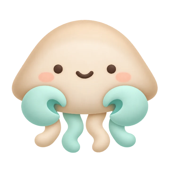 Hy, a friendly jellyfish with little claws